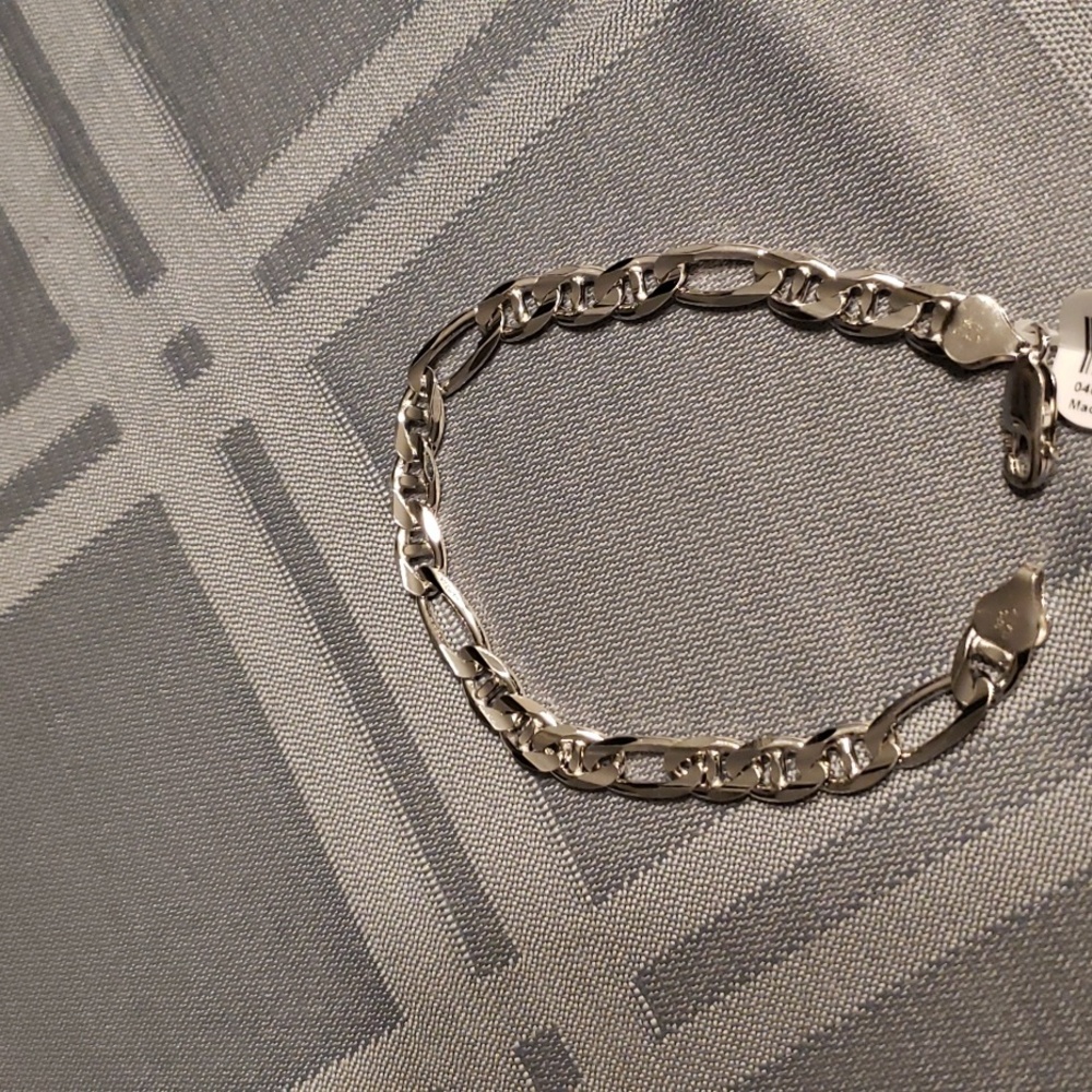 925 Sterling Silver Figaro bracelet